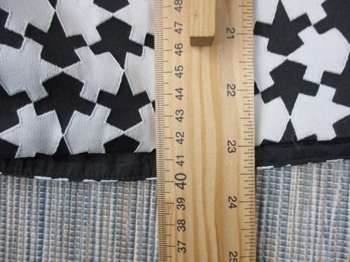 Max Mara Studio Skirt UK 12 Dog Tooth 100% Cotton Pockets Lined Cute Black White - Picture 9 of 12