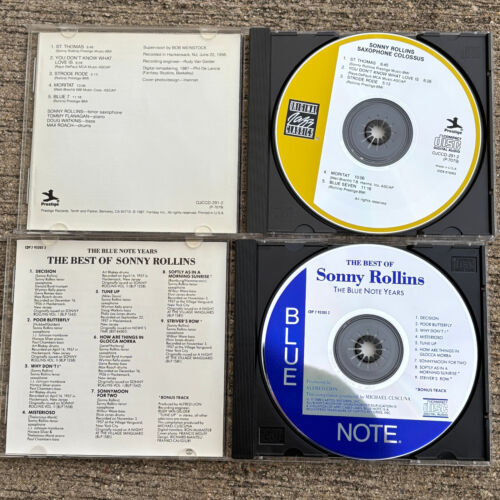 Sonny Rollins 2 CD Lot: Saxophone Colossus (1987) + The Best Of Rollins (1989) - Picture 2 of 4