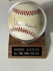 Hank Aaron Autographed Signed Baseball Goldin COA Milwaukee Atlanta Braves