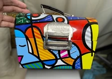 Romero Britto Vintage Workman's Metal Lunch Box (C-009)