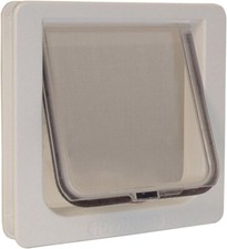 Pets Dog Cat Door Four-Way Lock Magnetic Flap Lockable 6 1/4" x 6 1/4"