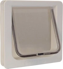 Pets Dog Cat Door Four-Way Lock  Magnetic  Flap Lockable  6 1/4" x 6 1/4"
