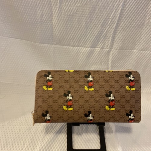 Mickey Mouse Wallet Zip Around Wristlet New Imported 5 Different Color Wallets - Picture 17 of 20