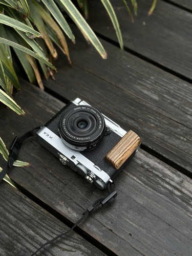 Nuova fotocamera in legno impugnatura a L con piastra di base in lega di alluminio per Fujifilm XE4 X-E4 - Foto 22 di 33