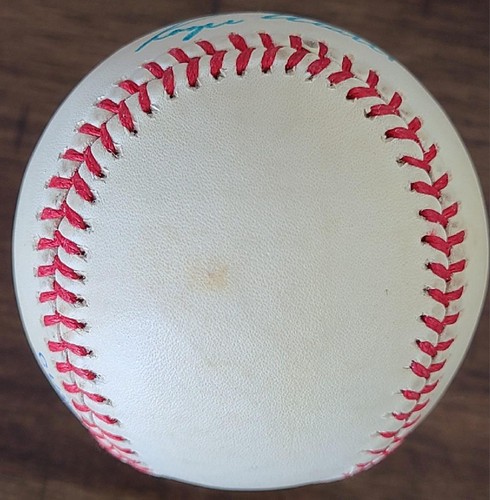 ROGER MARIS SINGLE SIGNED OAL MACPHAIL BASEBALL YANKEES CARDINALS FULL JSA - Picture 3 of 7