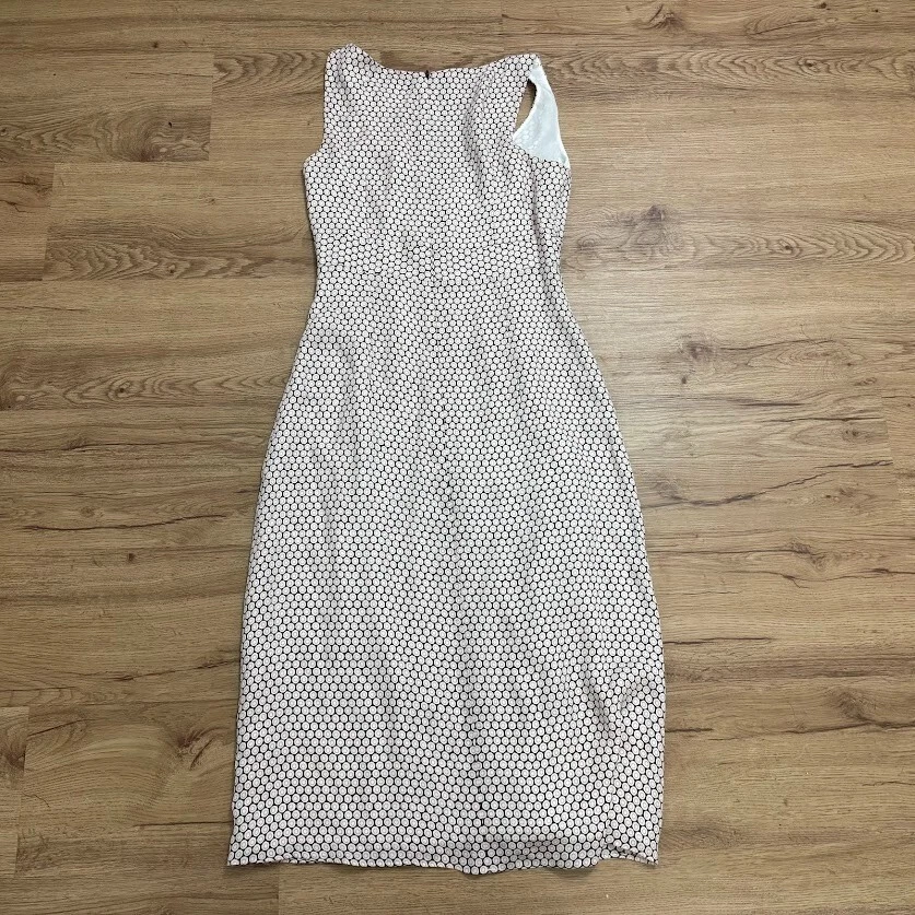 J. Crew Silk Maxi Dress Sleeveless Sundress Polka Dots 4 White - Image 4 of 4