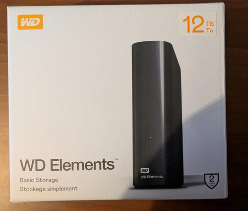 Western Digital Elements 12TB 3,5" Esterno Disco Rigido - Nero... - Zdjęcie 3 z 5