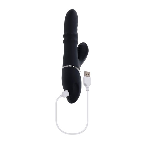 Evolved Novelties Ring It Home Vibrator Black - Vaginal Clitoral Rabbit Vibe - Picture 6 of 8
