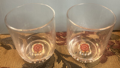 (x2)  Jim Beam  Whiskey Glasses - Promotional Gifts / Advertisment Collectable