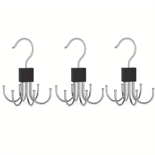 2Pcs/3 Pcs Belt Hanger for Closet, Hanging Holder Storage Hook for Belt, 360° R - Picture 9 of 11