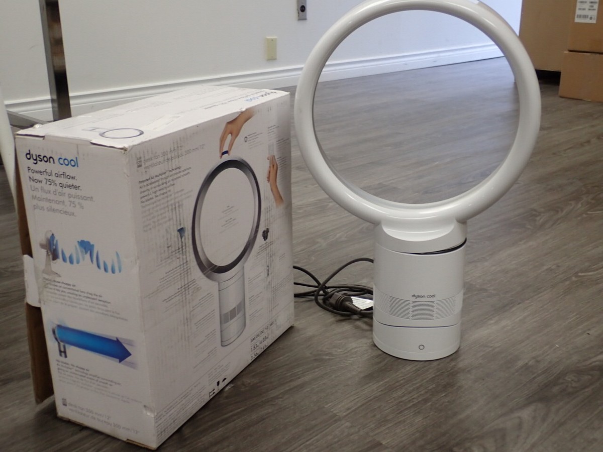 Dyson Air Multiplier AM06 12'' Desk Fan - White/Silver