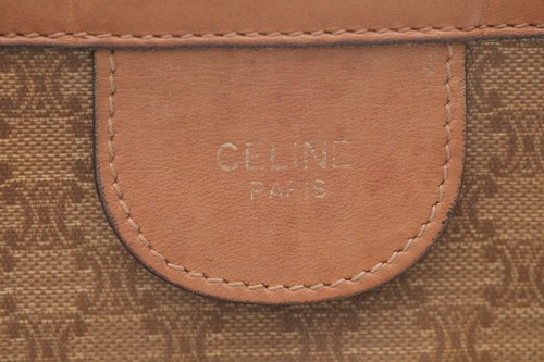 CELINE Macadam Clutch Hand bag Purse PVC Leather Authentic - Picture 17 of 24