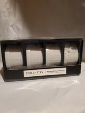 Fiddle + Fern Round Ramekins Porcelain 4 Pcs Bowls  Waffle Design