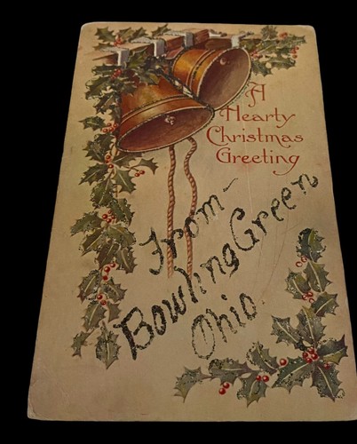 Postcard Antique Early 1900s 1 Cent A Hearty Christmas Greeting Unposted - Bild 7 von 7
