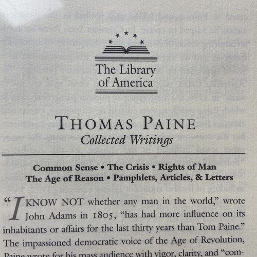 The Library of America "Thomas Paine: Collected Writings" New - Picture 5 of 5
