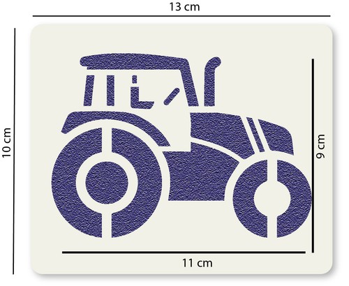 Tractor Design No.2 Kids Crafting Wall Stencil Washable and Reusable Mylar - Picture 11 of 13