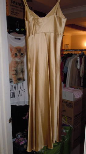 ALAIN MANOUKIAN GOLD DRESS SIZE FR 36/ US 6/MEX 26 - Picture 2 of 4