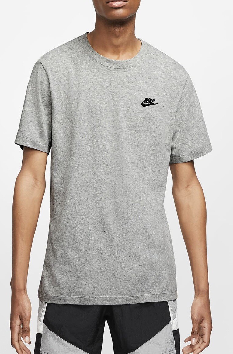 Nike Sportswear Club Men's T-Shirt-AR4997-064/Grey | eBay