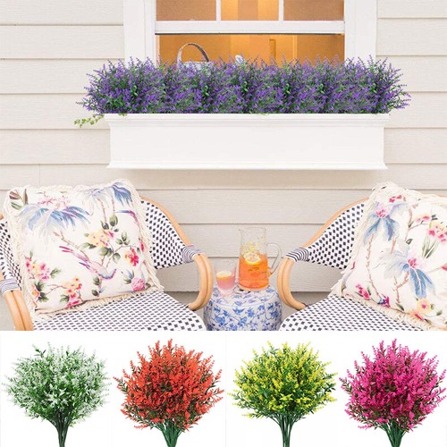 Fiori Artificiali Per Interni Ed Esterni Piante Artificiali Decorazione Per ☆ - Foto 3 di 18