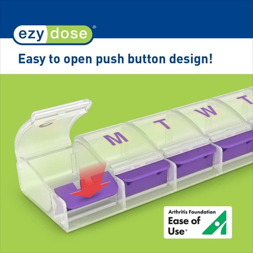 BPA Frei Pillendose Wöchentlich Organizer Box Druckknopffach Einfache Bedienung - Bild 2 von 11