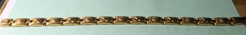 8.5" "SURGICAL STAINLESS STEEL MAGNETIC MAN GOLD BRACELET ( ADJUSTABLE ) - Picture 8 of 27