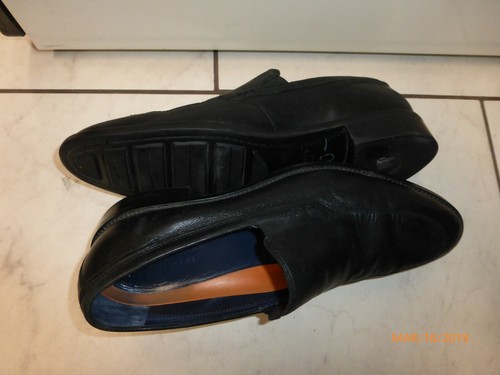 COLE HAAN SCHWARZ LEDER HALBSCHUH SLIPPER SCHUHE HERREN GRÖSSE 10,5 D TOP ZUSTAND - Bild 11 von 12