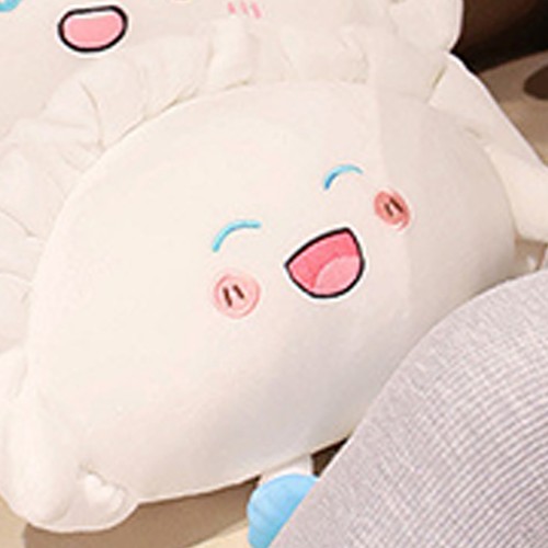 Cute Dumpling Plush Pillow Funny Food Stuffed Plushie Toy Soft Hugging Doll Gift - Picture 6 of 11