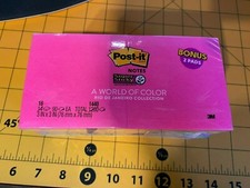3M Post-it Notes World of Color Rio de Janeiro 3" x 3" - 16 Packs - New