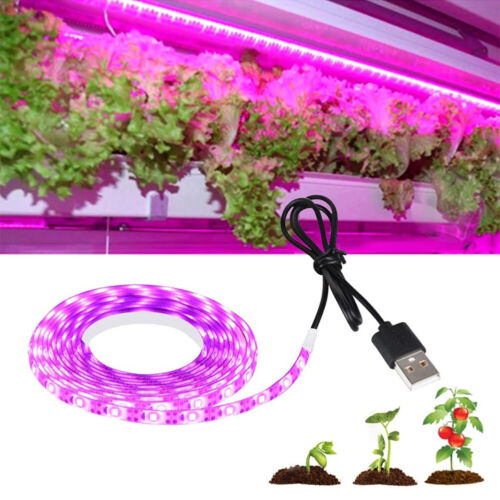 Vollspektrum USB Grow Lichtleiste LED Indoor Gemüse Pflanze Anzucht Lampe (3m) - Bild 9 von 11