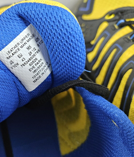 Everlast men's athletic shoes Eve Park size 9.5 blue yellow 60526 Vintage 2014 - Picture 6 of 7