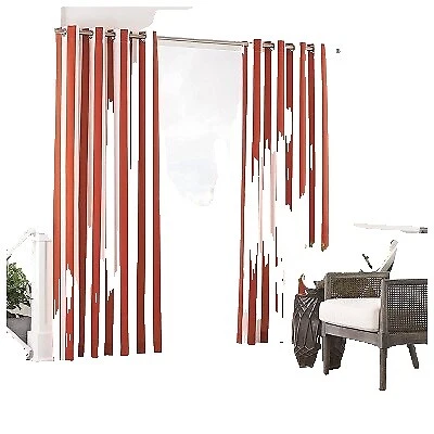 Cortinas de ventana de rayas Waverly