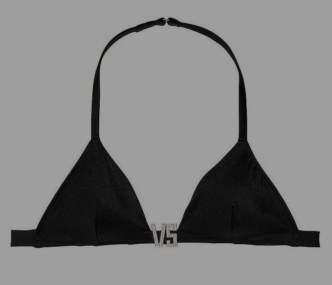 Victoria's Secret SWIM VS Shine Rhinestone Halter Bikini Top
