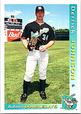 2000 Grandstand Auburn Doubledays Minor League Baseball Derrick Johnson
