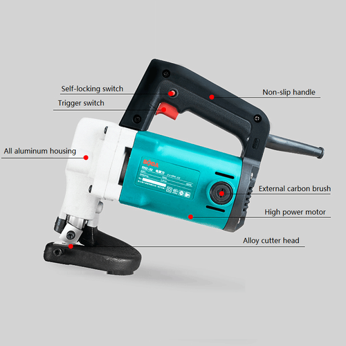 220V Electric Shearing Scissors Nibbler Steel Plate Corrugated Iron Sheet Cutter - Picture 4 of 6