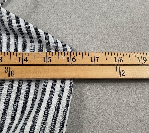 Old Navy Dress Womens Med Black Ivory Striped Sundress Linen Blend Vacation NWT - Picture 5 of 6
