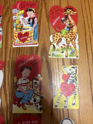 Vintage 16er Set Valentinstag - Kinder - UNBENUTZT ideal für Trödel Zeitschriften - Bild 3 von 6