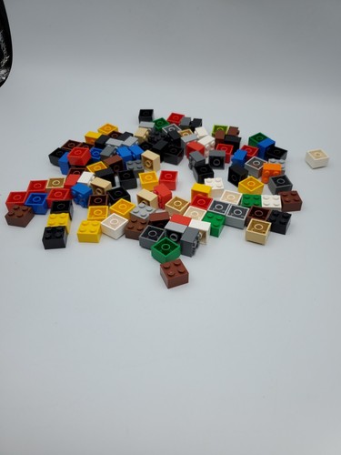 LEGO 2x2 Brick 3003 Lot x100 Colors Gray Black Red Brown Bulk Bricks STEM Qty Av - Picture 5 of 5