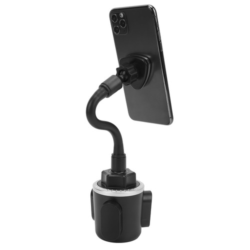 Silver Car Cup Phone Holder Magnetic Cup Holder Phone Mount With 360° Adjustable - Photo 12/12