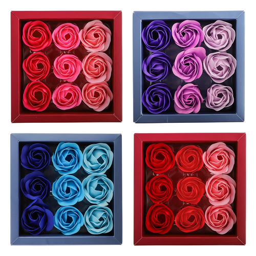 4 Boxes Floral Rose Soap Petals 36 Pcs in Gift Box for Birthday Anniversary Gift - Picture 2 of 8