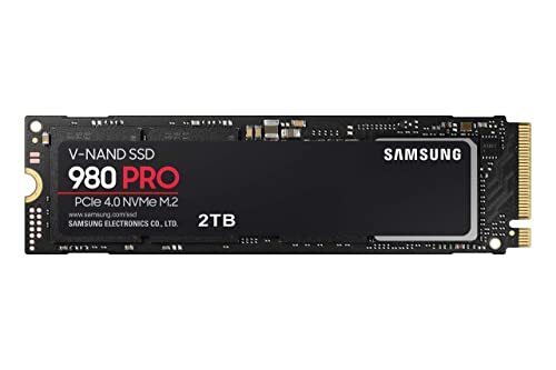 Samsung 980 PRO 2TB PCIe NVMe Gen 4 Gaming M.2 Interne SSD - MZ-V8P2T0B/AM