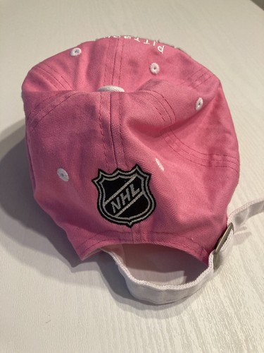 NHL Girls Pittsburgh Penguins Hat Pink Adjustable - Picture 4 of 5