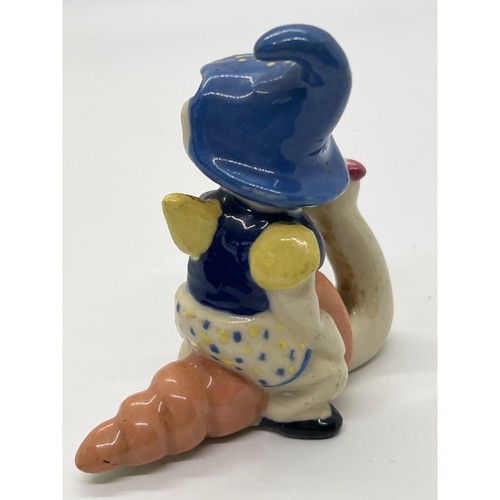 Vintage Betty Harrington Piquant Pixie on Snail Japan 40s Vibrant Colors - Picture 3 of 5