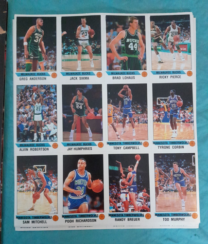 1990-91 Panini Basketball Sticker Album Michael Jordan OVP NEU NBA UNBEKLEBT! - Bild 8 von 23