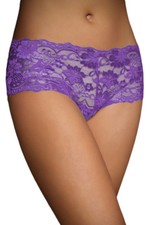 Women's Purple Lace Naughty Panties - Size USA One Size 