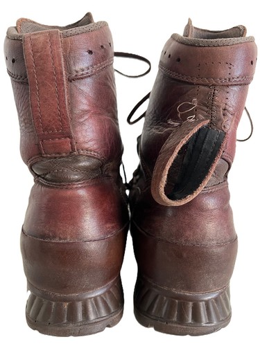 HAIX High Liability Brown Boots BRITISH ARMY Surplus Boots Combat Leather Male - Picture 30 of 36