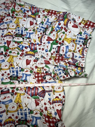WS Gear Scrub Top Christmas Winter Snowmen Women’s Size M - Picture 5 of 8