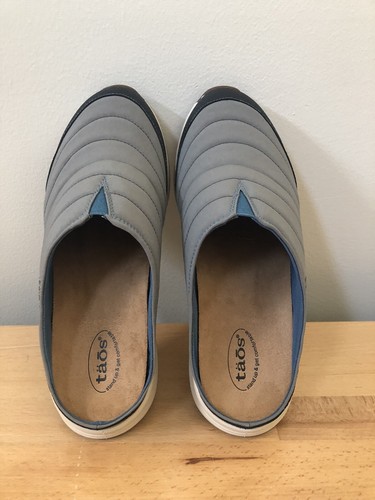 New Taos Footwear Women’s Right On Slip On Casual Clogs Shoes Gray Blue Size 10 - Picture 3 of 8