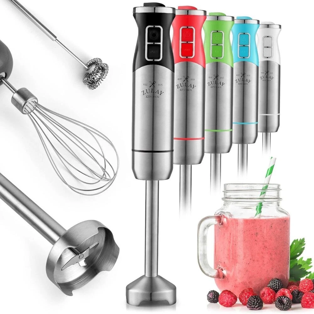 Zulay Immersion Blender Handheld 500W - With Ultra-Sharp Stainless Steel Blades
Opens in a new windo