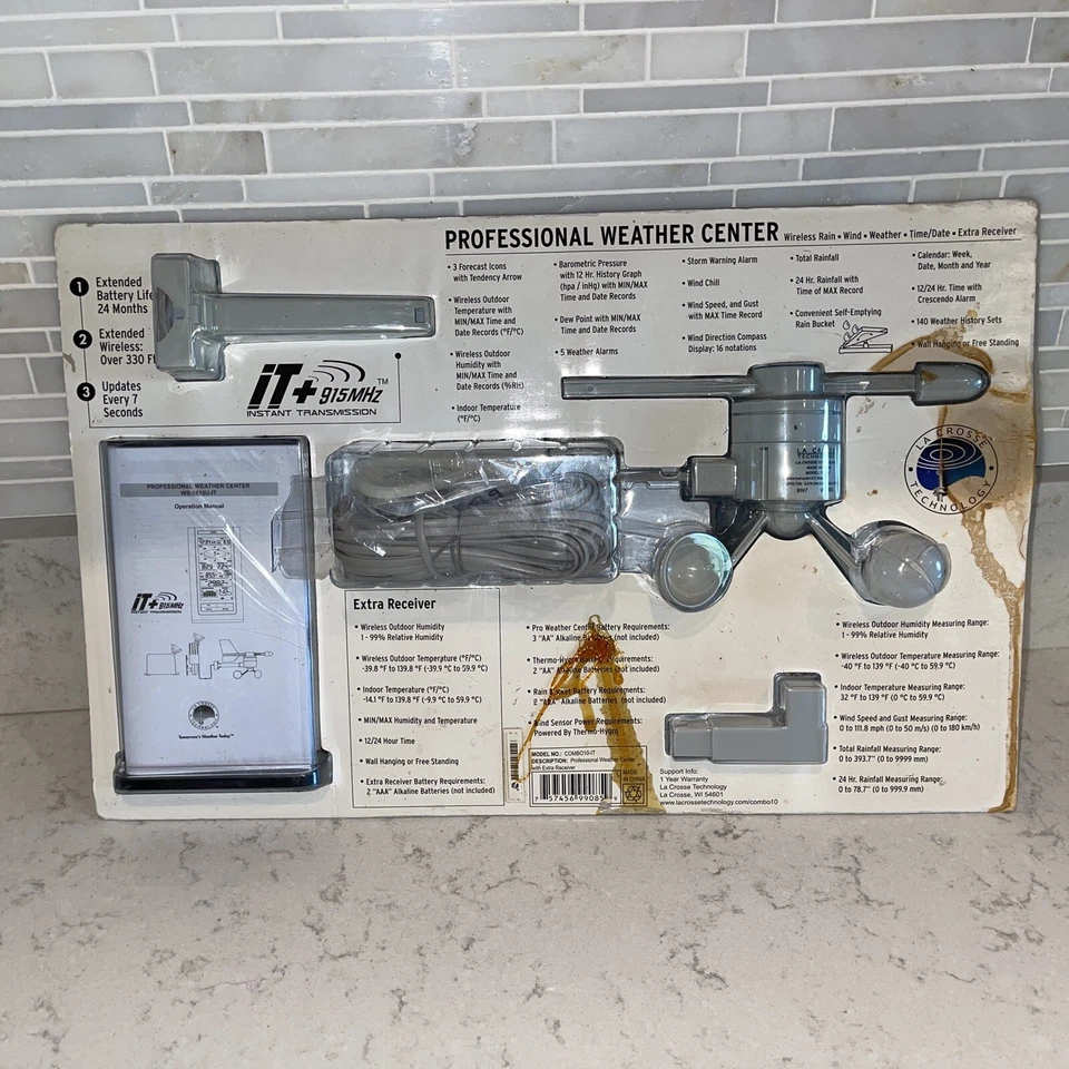 La Crosse Professional Weather Center Silver Gray - Image 2 of 4