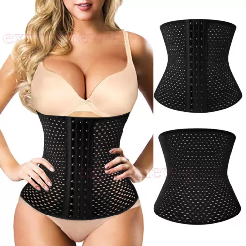 WAIST TRAINER CORSET Breathable Tummy Girdles Belt Sport Body Shaper Control UK - Picture 11 of 12